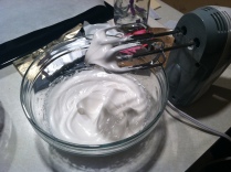 Whipped Egg Whites with Cream of Tartar, Vanilla Extract, Salt, and Sugar